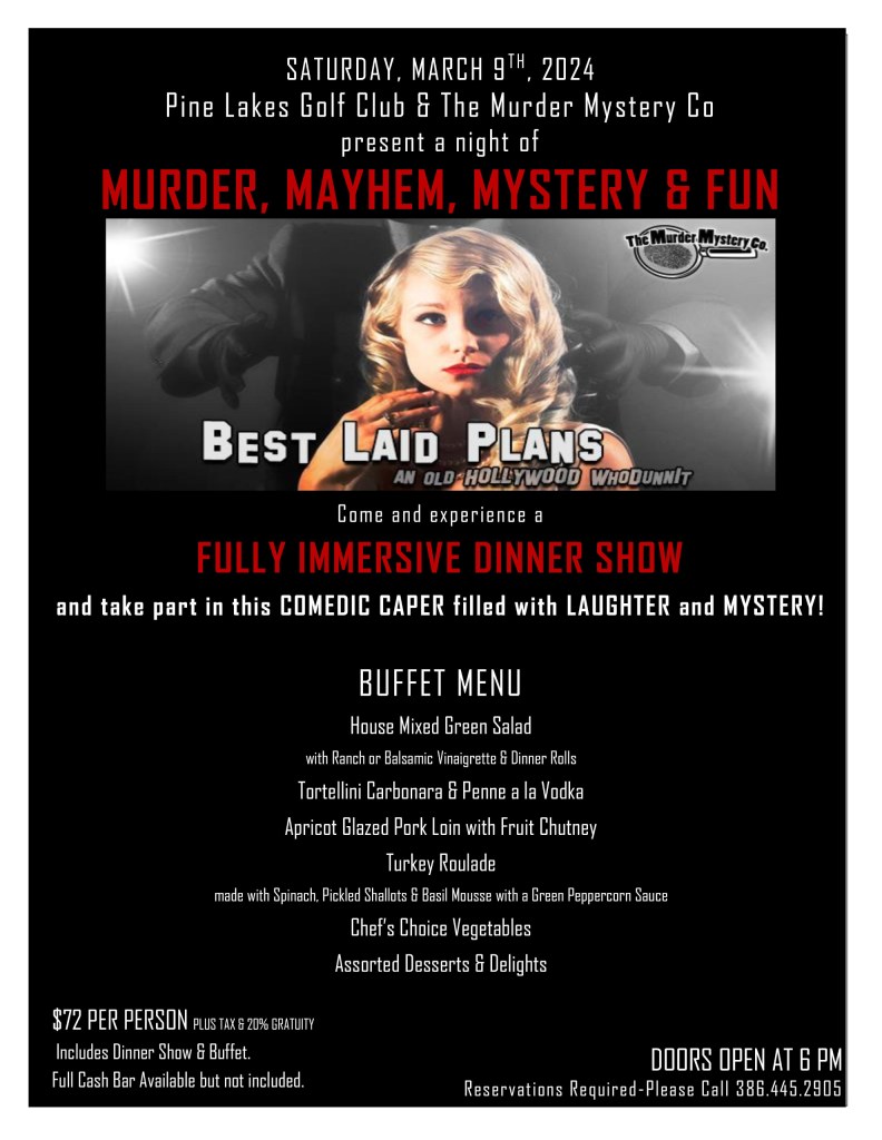Murder Mystery Dinner March 9